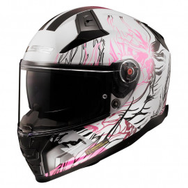 LS2 casco moto full face FF811 Vector II Darflo rosa
