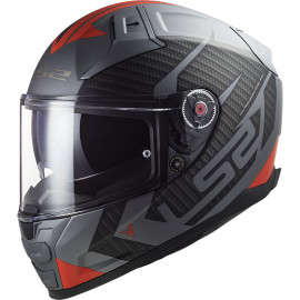LS2 casco moto full face FF811 Vector II Splitter rojo