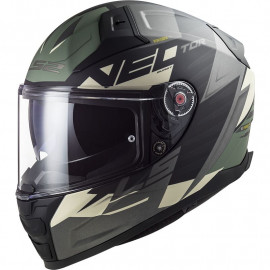 LS2 casco moto full face FF811 Vector II Absolute verde