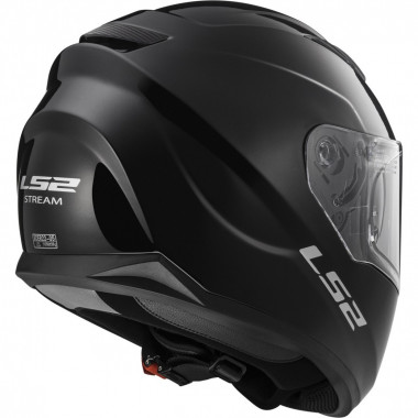 LS2 casco moto full face FF320 Stream Evo negro brillo