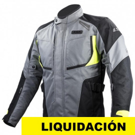 LS2 chaqueta moto Phase gris fluor