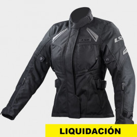 LS2 chaqueta moto Phase mujer negra