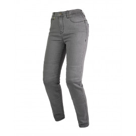 By City pantalón vaquero moto mujer Bull gris