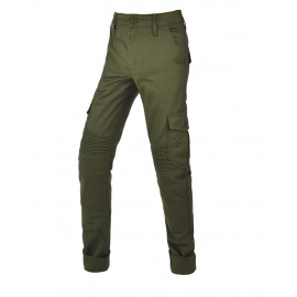 By City pantalón algodón moto mujer Mixed III Slim verde