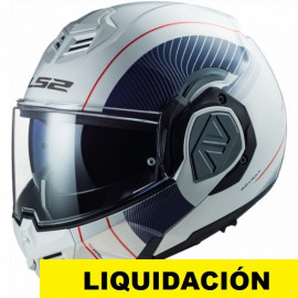 LS2 Casco Moto Modular FF906 Advant Cooper Blanco-azul