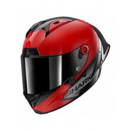 Shark Casco Moto Integral Aeron GP Blank SP Carbono rojo