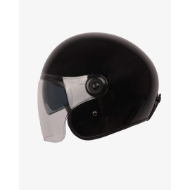 By City casco moto jet The City negro brillo