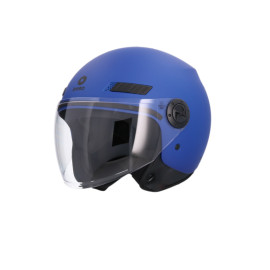 Shiro casco moto jet SH-62 azul mate