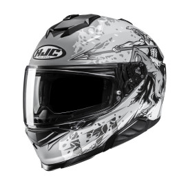 HJC casco moto integral I71 Taurus MC10SF blanco negro