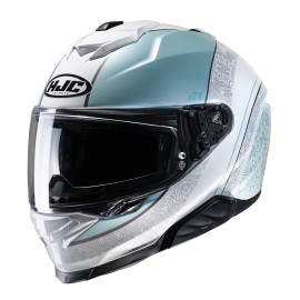 HJC casco moto integral I71 Sera MC2 celeste