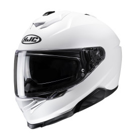 HJC casco moto integral I71 semi flat blanco