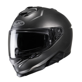 HJC casco moto integral I71 semi flat titanio