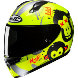 HJC casco moto integral infantil C10 Geti MC3HSF fluor